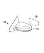 6AC74FQDAA - : Outside Rear-View Mirror, Right for Dodge: Dart Image