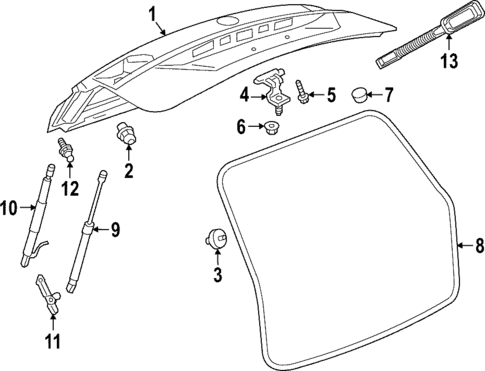 Gate & Hardware for 2025 Volkswagen Atlas #0