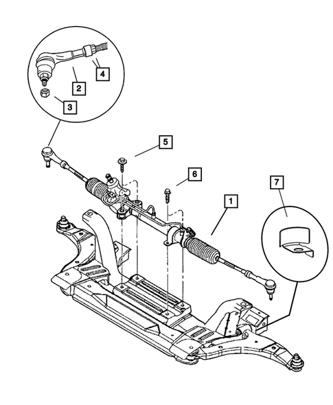 Steering Gear for 2004 Dodge Neon #0