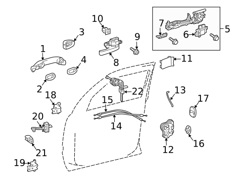 Front Door for 2008 Lexus LX570 #2