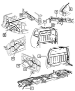 56042545AE - : License Lamp Wiring for Mopar Image