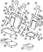 XH241DVAA - Interior Trim: Rear Seat Back for Jeep: Liberty Image