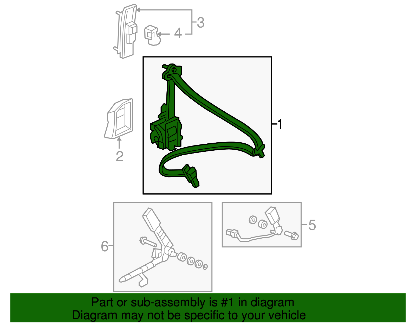 04818SLNA00ZB 2007 Honda Fit Lap & Shoulder Belt Honda Parts Guys