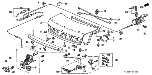 Trunk Lid ('05) for 2005 Honda Accord #0