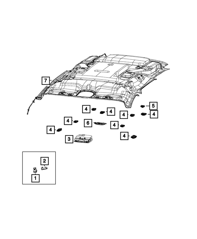 6ES94PD2AC - Electrical: Overhead Console for Mopar Image image