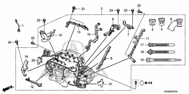 Engine Wire Harness (2) for 2012 Acura MDX #0