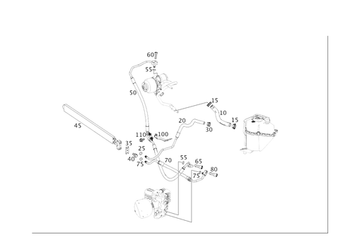 Line Arrangement of Hydraulic System for 2019 Mercedes-Benz Maybach S650 #0