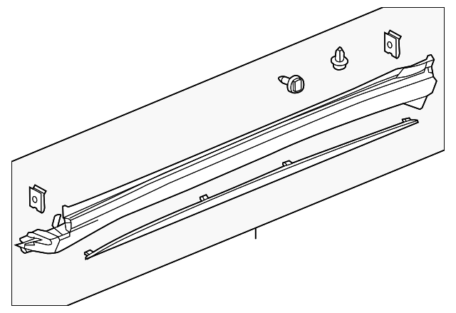 2017-2020 Acura MDX Rocker Molding 71800-TZ5-A11 | OEM Parts Online