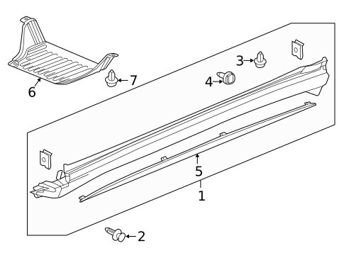 Exterior Trim - Pillars for 2020 Acura MDX #0