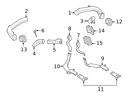 Ducts & Louver for 2023 Ford Ranger #0
