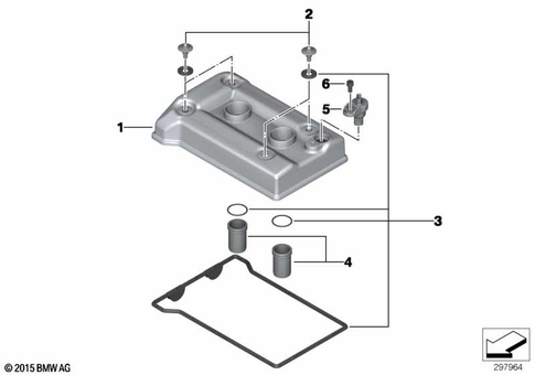 Cylinder Head with Cover for 2013 BMW-Motorrad C 600 Sport #1
