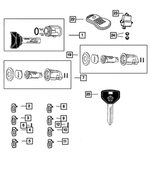 4778118 - Wiper/Lock Cylinder and Keys: Door And Deck Number 2 Tumbler for Mopar Image