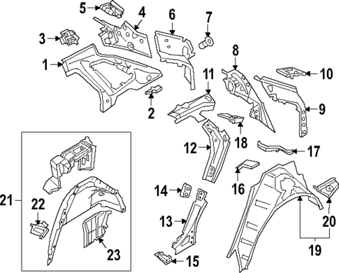 Inner Structure for 2024 Audi Q8 e-tron #0