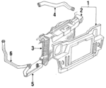 F23Z16138A - Cooling System: Radiator Support for Ford Image image