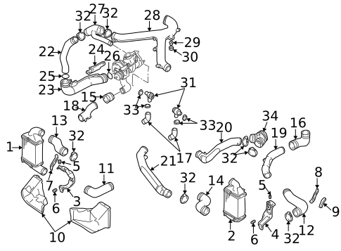 Intercooler for 2000 Audi A6 Quattro #0