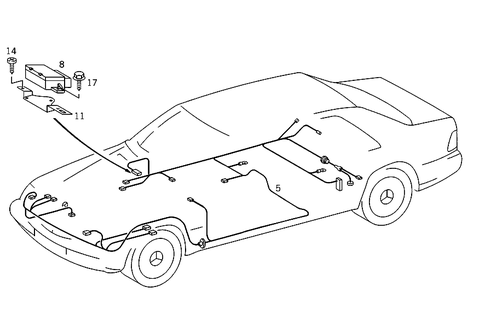 Light Range Adjuster Electric for 1993 Mercedes-Benz 300SD #0