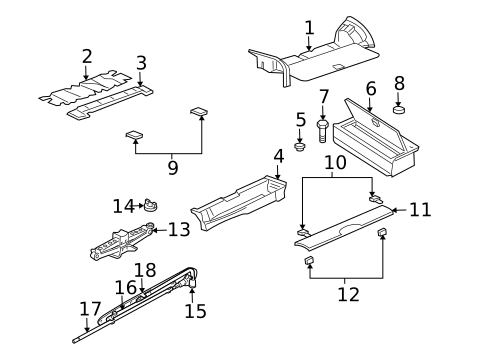 Interior Trim - Rear Body for 2001 Dodge Durango #0
