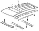 12508250 - Body: Roof Panel for Buick: Commercial Chassis, Roadmaster | Oldsmobile: Custom Cruiser Image