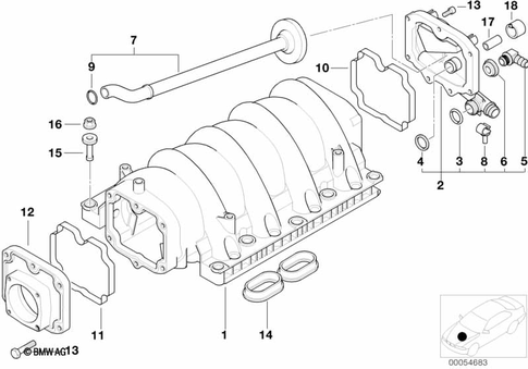 Intake Manifold for 2001 BMW 740i #0