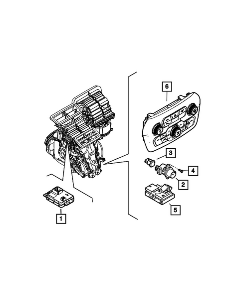 Air Conditioner and Heater Controls for 2023 Jeep Renegade #0