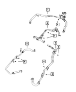 68244855AC - Air Conditioners and Heaters: Heater Return Hose And Tube for Mopar Image