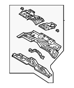 65510JI000 - Body: Center Floor Pan for Hyundai Image