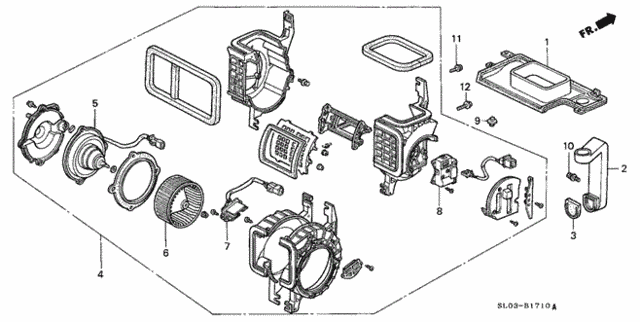 Heater Blower for 1991 Acura NSX #0