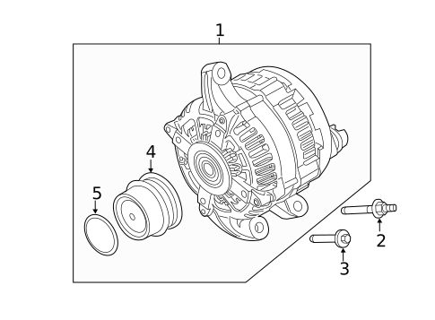 Alternator/Generator & Related Components for 2013 Lincoln MKT #0