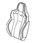 81121T60A01ZA - Body: Seat Back Cover for Honda Image