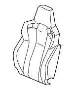 81127T60A11 - Body: Seat Back Pad for Honda Image