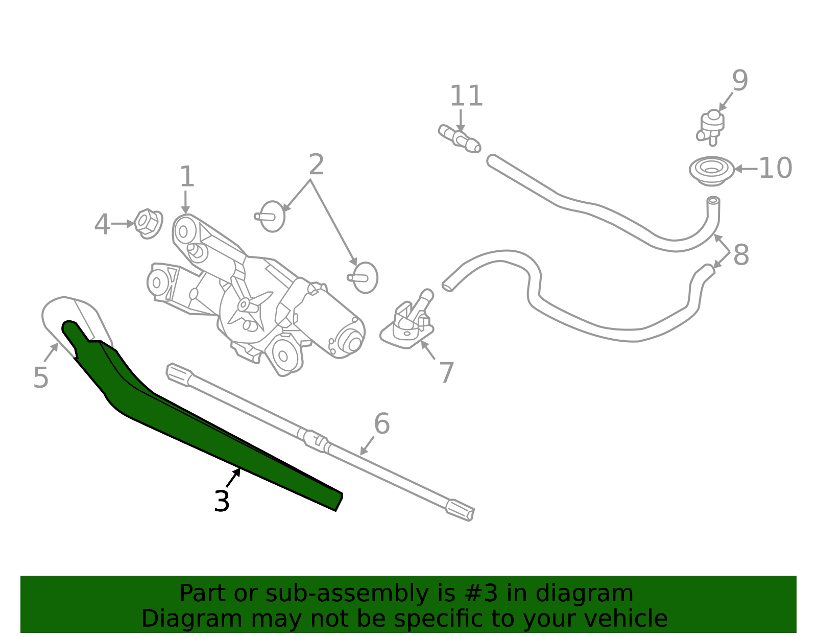 2016-2025 Volvo XC90 Wiper Arm 32219752 | OEM Parts Online