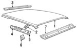 E9AZ5450202A - Body: Roof Panel for Ford: LTD, LTD Crown Victoria | Mercury: Grand Marquis, Marquis Image