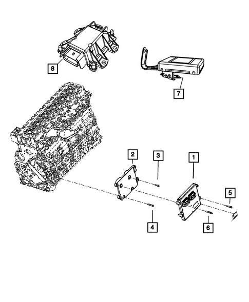 Keys, Modules and Engine Controllers for 2009 Dodge Ram 3500 #0