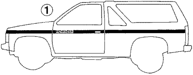 999G1W7000 - : Stripe Tape for Nissan Image