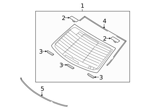 Reveal Moldings for 2012 Hyundai Genesis #1