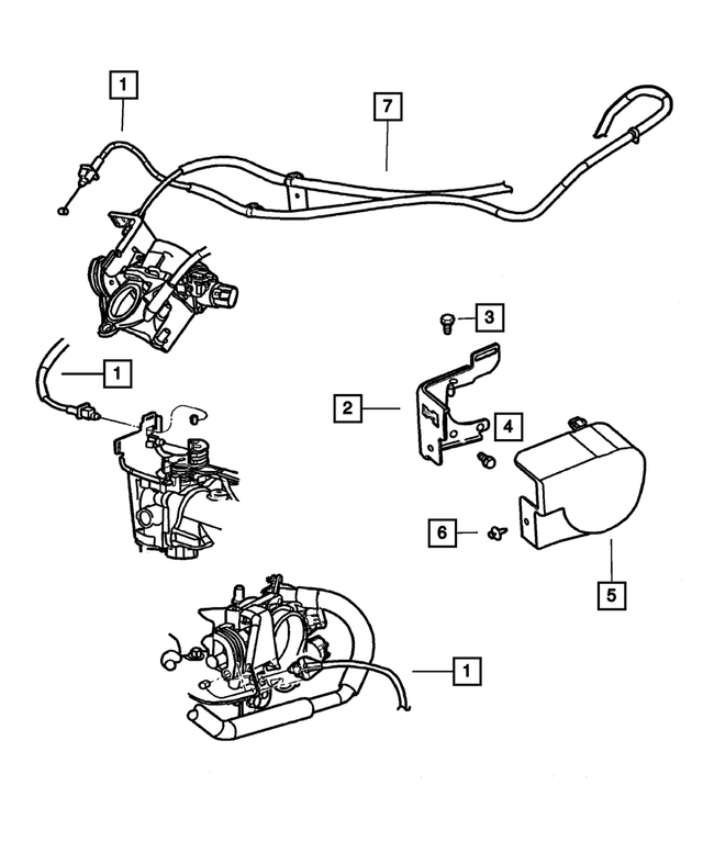 4591561AB - Fuel: Throttle Control Shield for Mopar Image