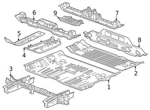 Floor & Rails for 2025 GMC Terrain #0
