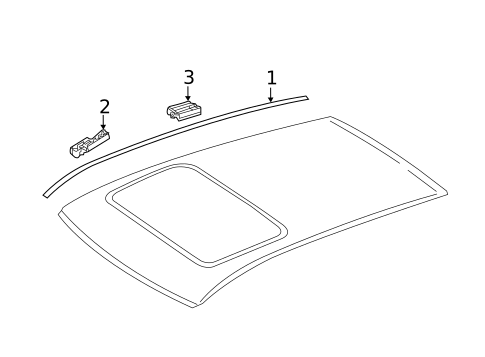 Exterior Trim - Roof for 2007 Mercedes-Benz R 63 AMG&reg; #0