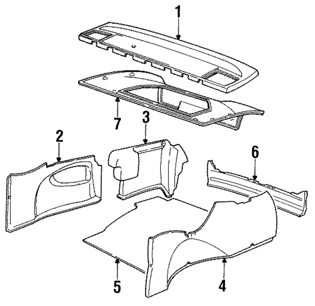 51478126560 - Body: Trunk Trim for BMW Image