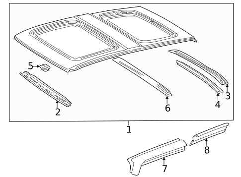 Roof & Components for 1997 Toyota RAV4 #3
