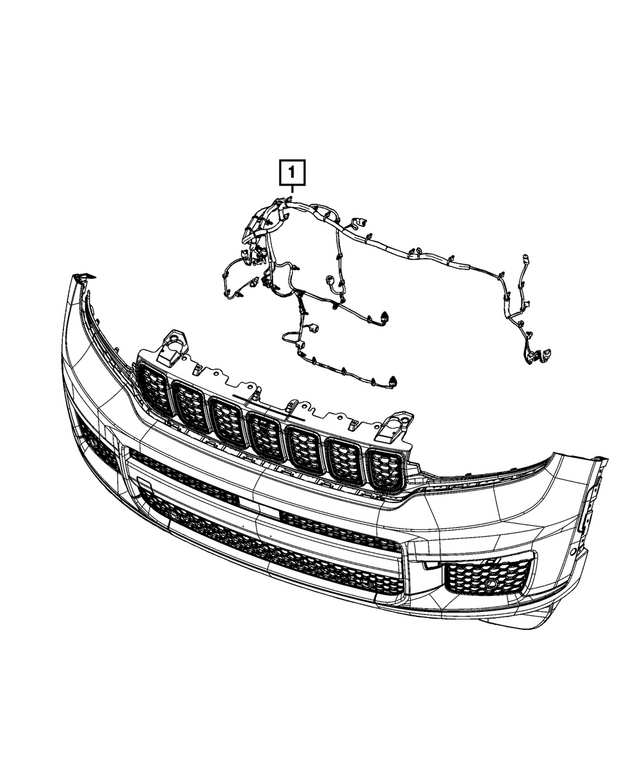 68663402AC - : Front End Module Wiring for Mopar Image