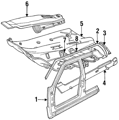 Floor for 1990 Dodge Monaco #0