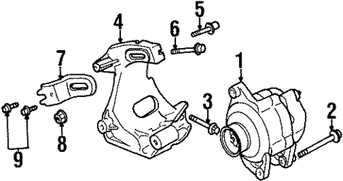 Alternator for 2000 Dodge Stratus #0