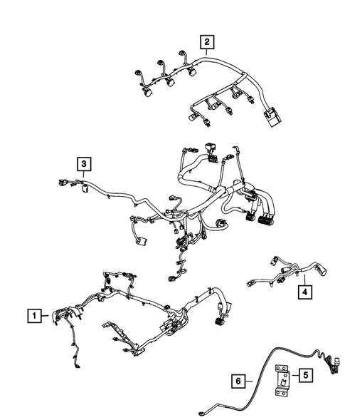 Wiring, Powertrain for 2011 Chrysler Town & Country #0