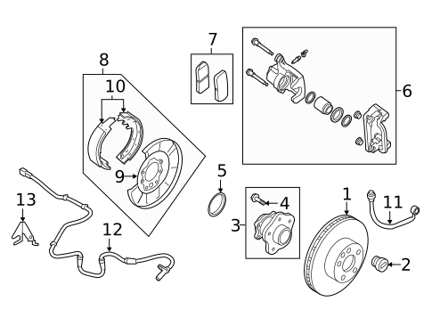 Parking Brake for 2021 Nissan Maxima #0
