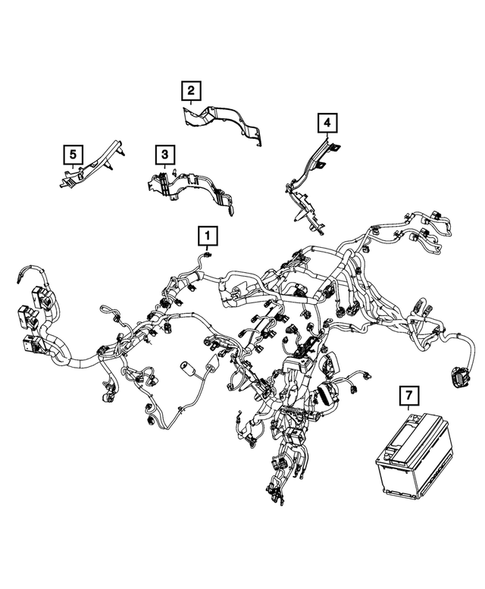 Wiring, Powertrain for 2023 Ram 3500 #5