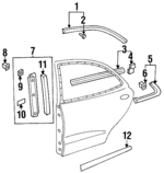 8325029500 - : Pillar Molding for Hyundai Image