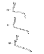55056905AA - Air Conditioners and Heaters: Heater Core Hose for Mopar Image
