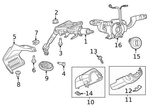 Shroud, Switches & Levers for 2023 Ram ProMaster 3500 #0