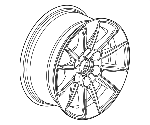84486663 - : Wheel, Alloy for Chevrolet: Silverado 1500, Silverado 1500 LTD Image